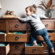 Child climbing on dresser - counter weight for safety